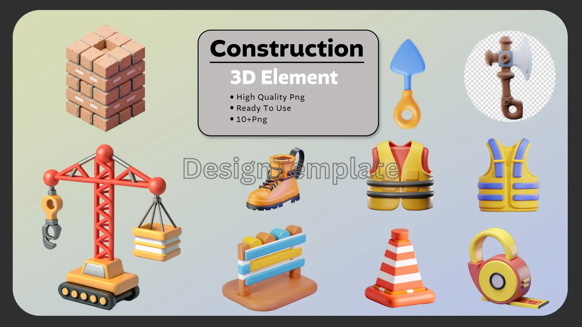 Builder's Toolbox Exquisite Construction 3D Elements Pack